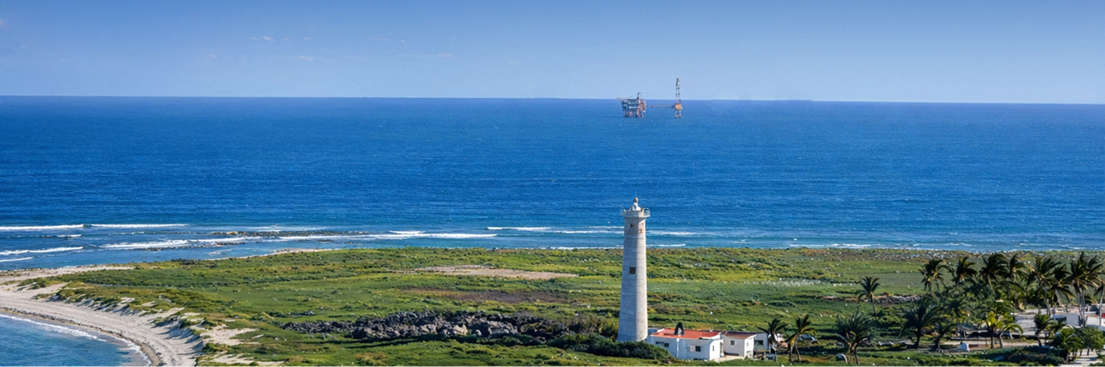 Vista aérea de Cayos Arcas