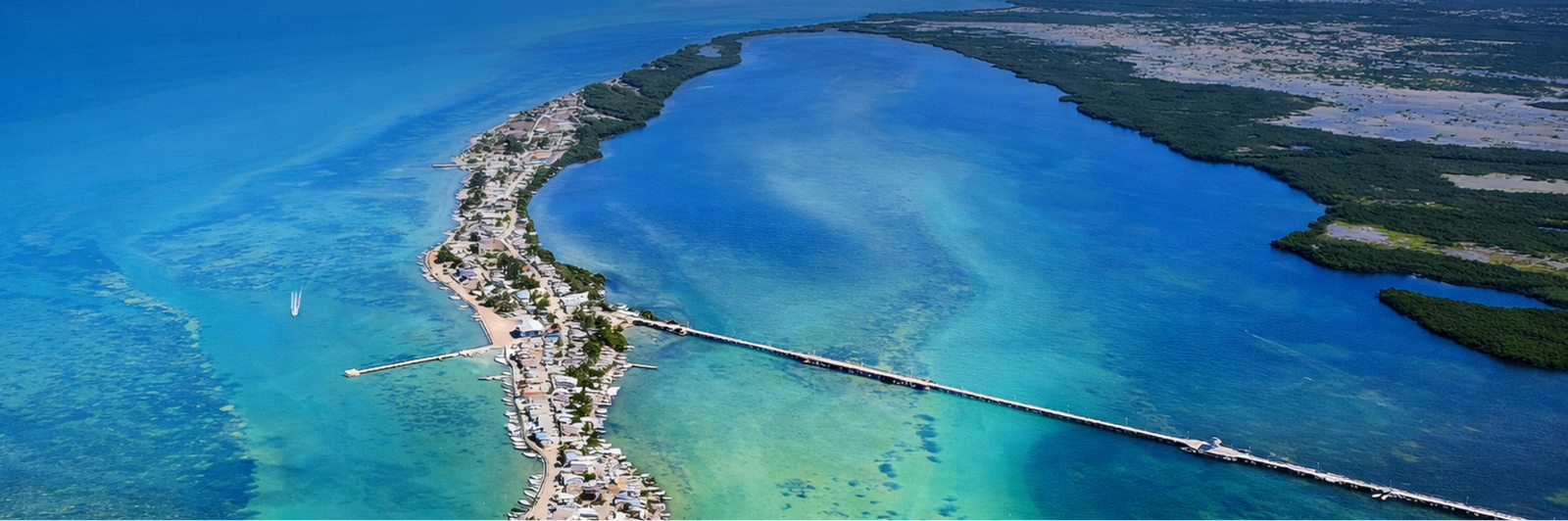 Vista aérea de Isla Arena