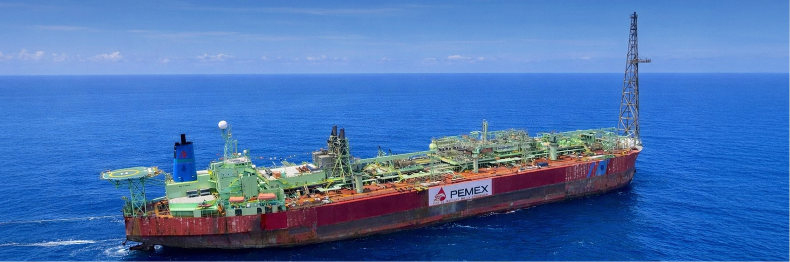 Vista del FPSO Yùum K'ak'Náab